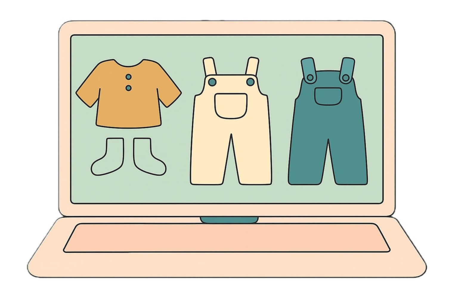Curate step illustration showing bunny with Zouzi Babe box